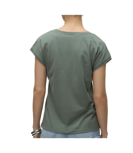 T-Shirt vert femme vero moda dubarry - m