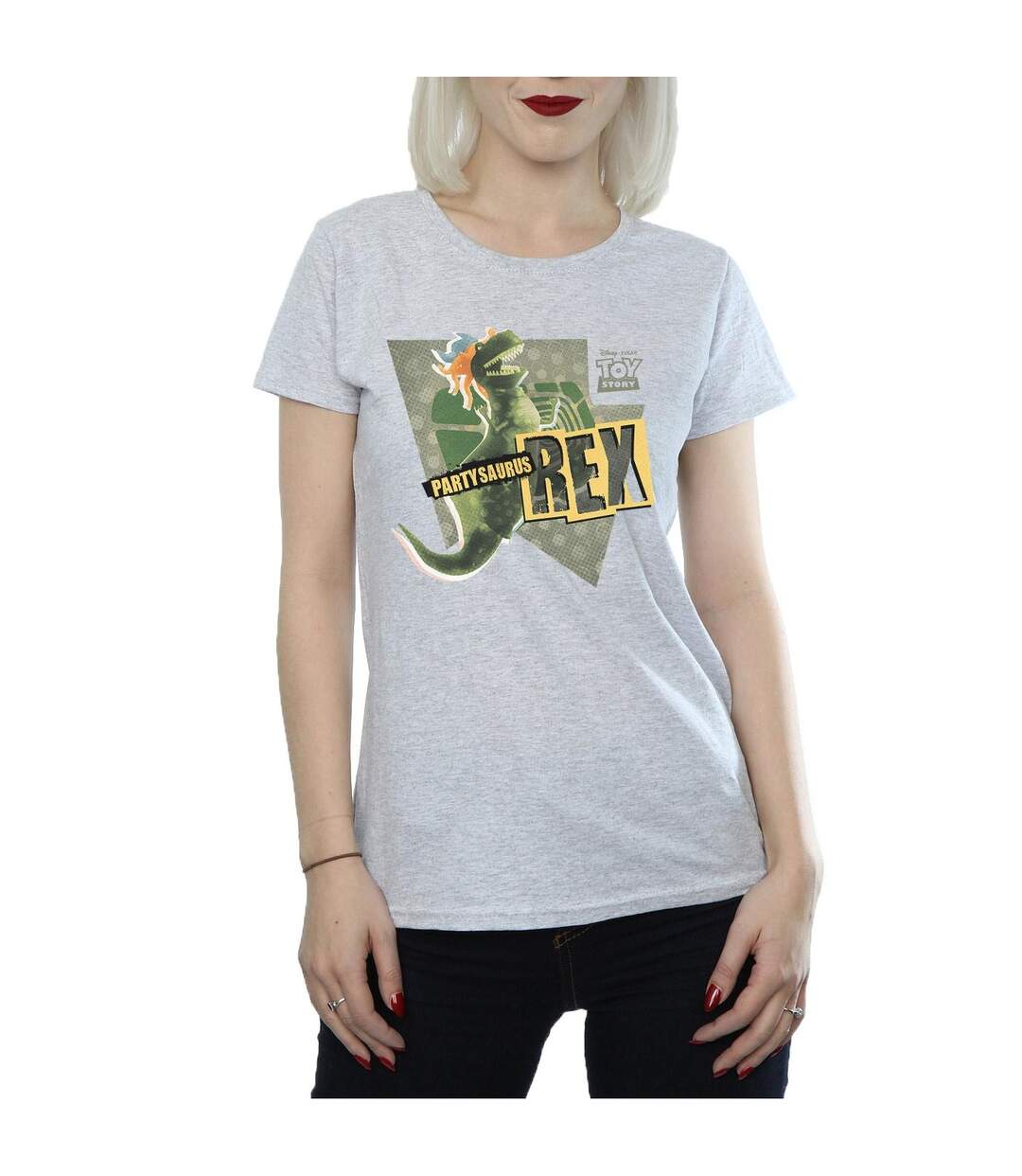 Disney T-shirt en coton Womens/Ladies Toy Story Partysaurus Rex (Gris sportif) - UTBI44262-3