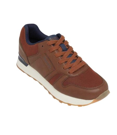 Mens Valence Lace Up Trainers Tan Bench