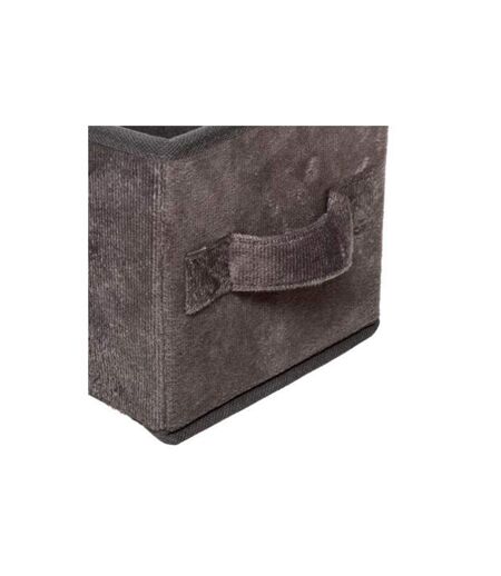 Boîte de Rangement Velours Mix N Modul 15x31cm Gris Foncé