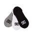 x3 paires de chaussettes blanc/gris/noir homme dc shoes liner-1