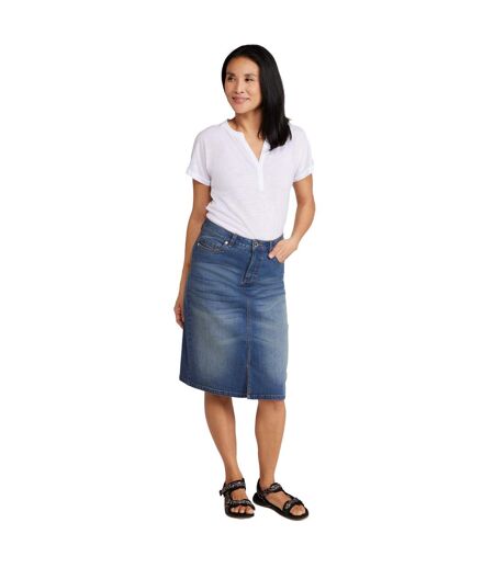 Womens/ladies ash denim a-line skirt denim blue Mountain Warehouse