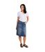 Womens/ladies ash denim a-line skirt denim blue Mountain Warehouse-4