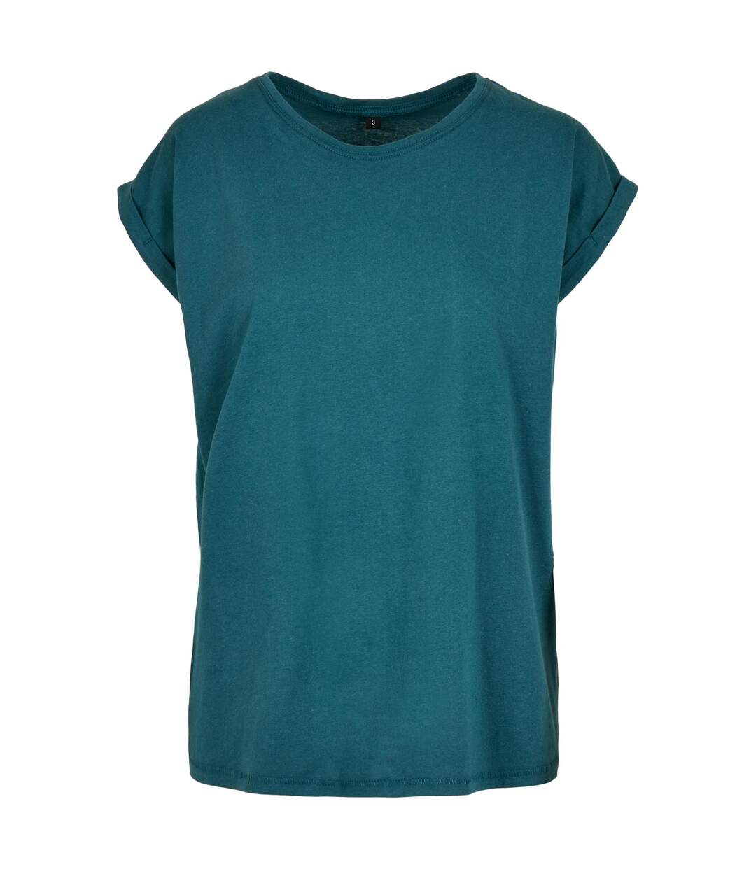 T-shirt Femme Bleu Sarcelle Build Your Brand-1