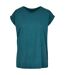 T-shirt Femme Bleu Sarcelle Build Your Brand-1