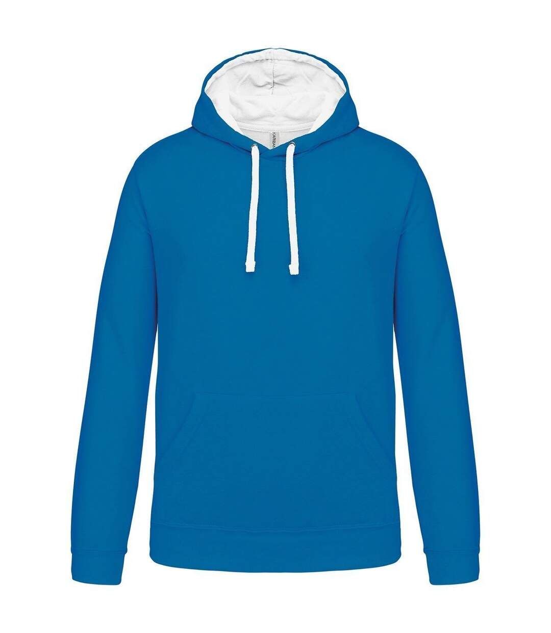 Sweat à capuche contrastée - Homme - K446 - bleu tropical et blanc