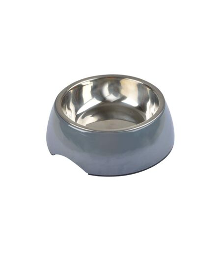 Gamelle pour Chien & Chat Bol Inox 17cm Anthracite