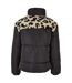 Doudoune Motif/style Imprimé Léopard Femme Noir Sable Urban Classics-2