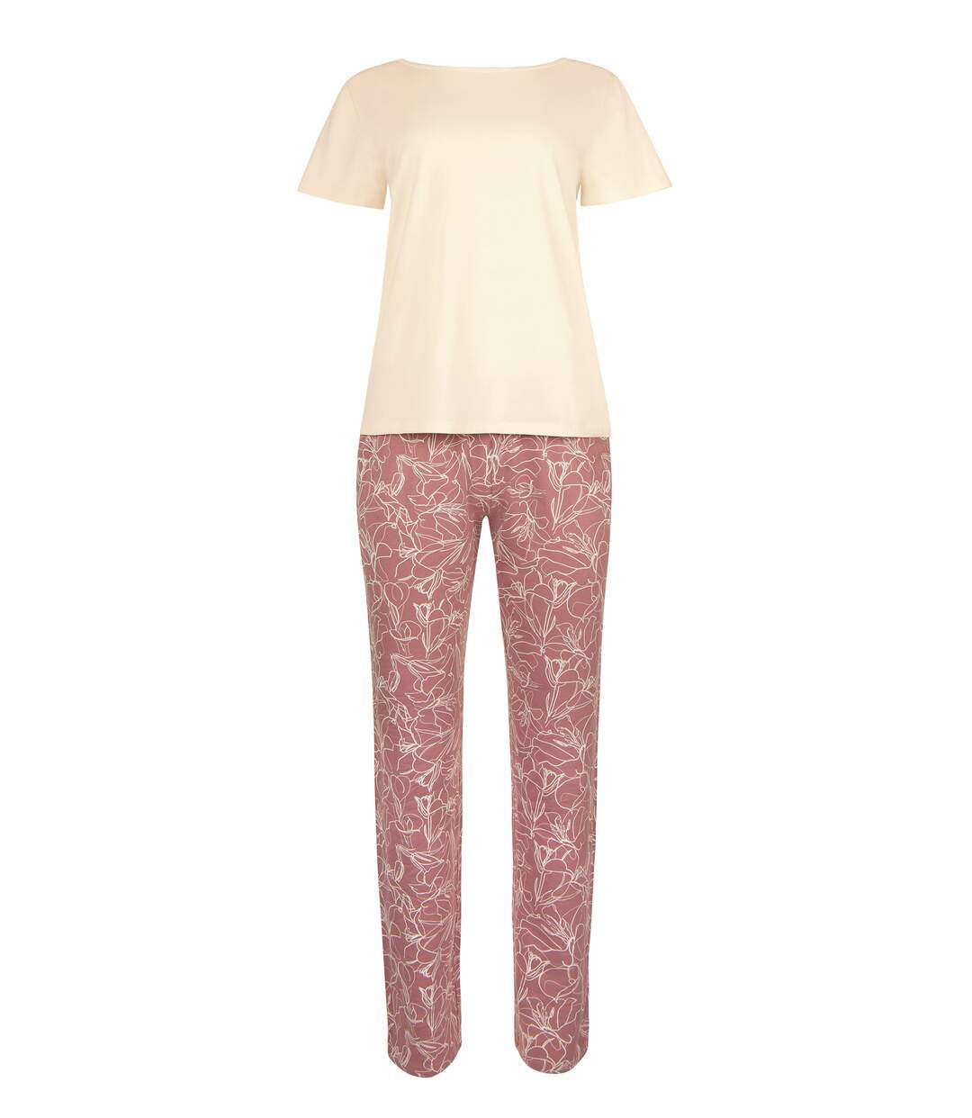 Pyjama pantalon t-shirt manches courtes Nina Lisca