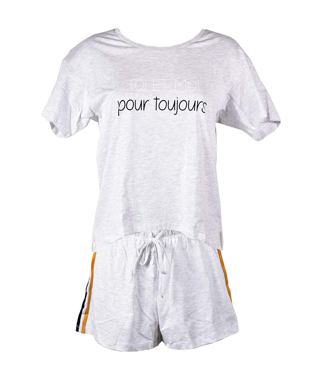 Pyjama Court Femme LITTLE UNICORN LINE MC11 Gris-1