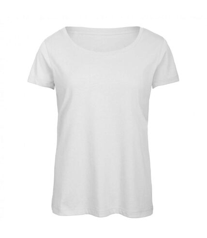 B&C Womens/Ladies Favorite Cotton Triblend T-Shirt (White)