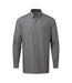 Premier Mens Chambray Long-Sleeved Shirt (Grey Denim) - UTPC4268