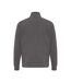 Unisex Adult Elgon Recycled Cotton Quarter Zip Sweater Top Anthracite Iqoniq-3