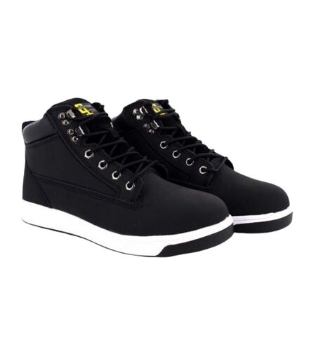 Grafters Mens Toe Capped Safety Trainer Boots (Black) - UTDF1547