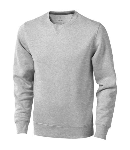 Elevate Mens Surrey Crew Neck Sweater (Gray Melange)