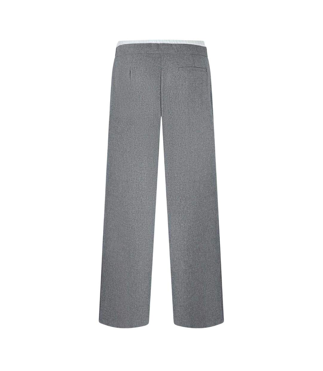 Womens/ladies Wide Leg Chinos Grey Marl Jack Wills-2