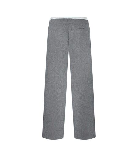 Womens/ladies Wide Leg Chinos Grey Marl Jack Wills