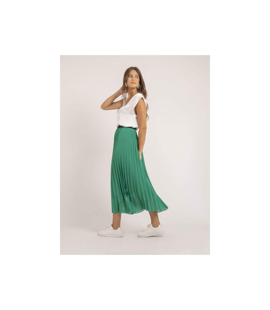 Top col V satin FIKA - Dona X Lisa-4