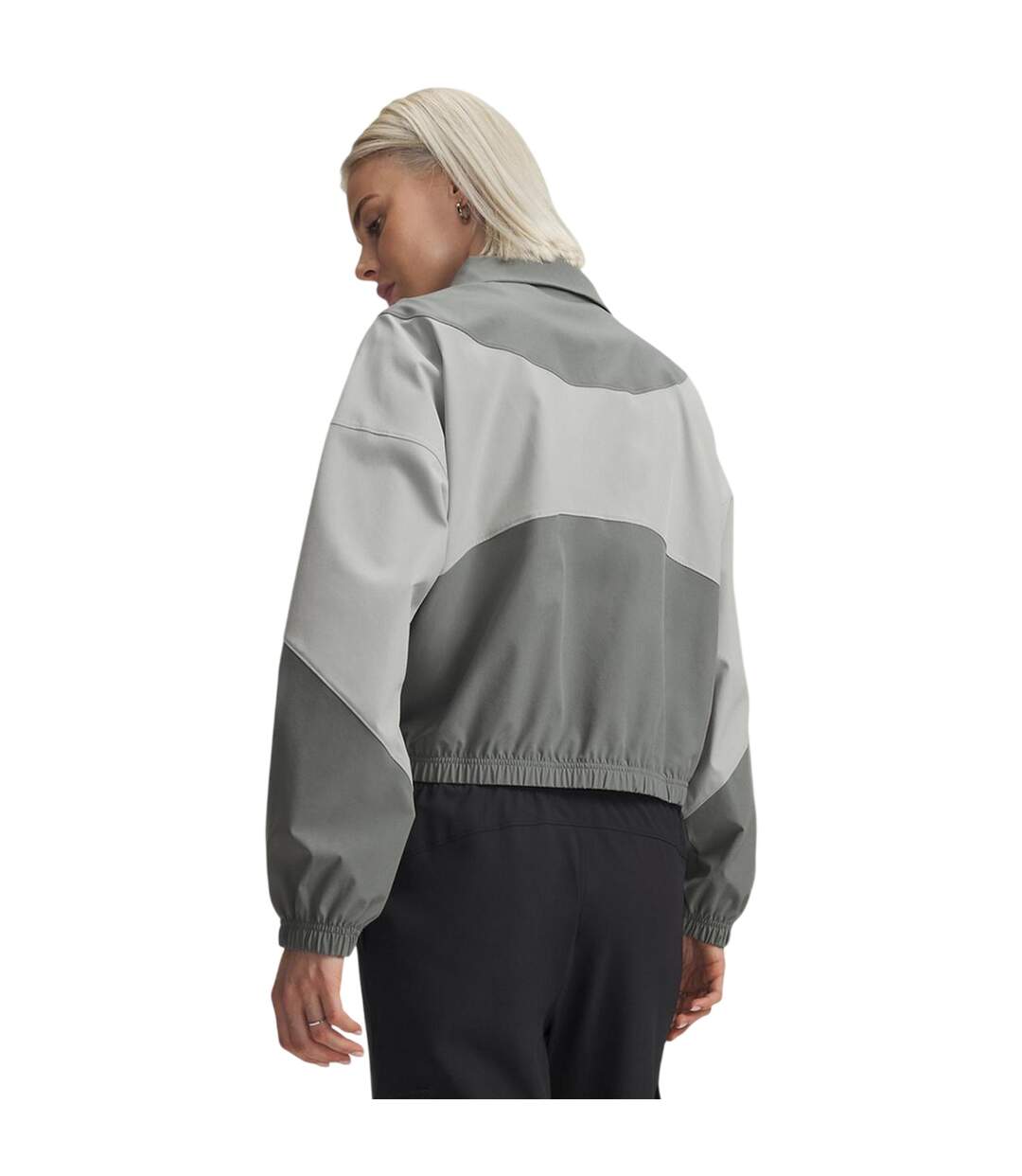 Womens/ladies Rival Jacket Green Titan White Under Armour-3