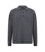 Mens Long-sleeved Polo Shirt Charcoal Capo-2