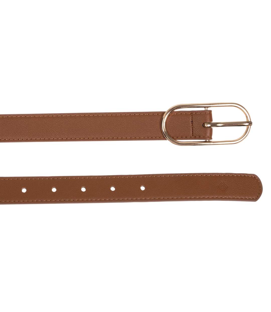 Isotoner Ceinture femme en matière synthétique avec boucle ovale-2