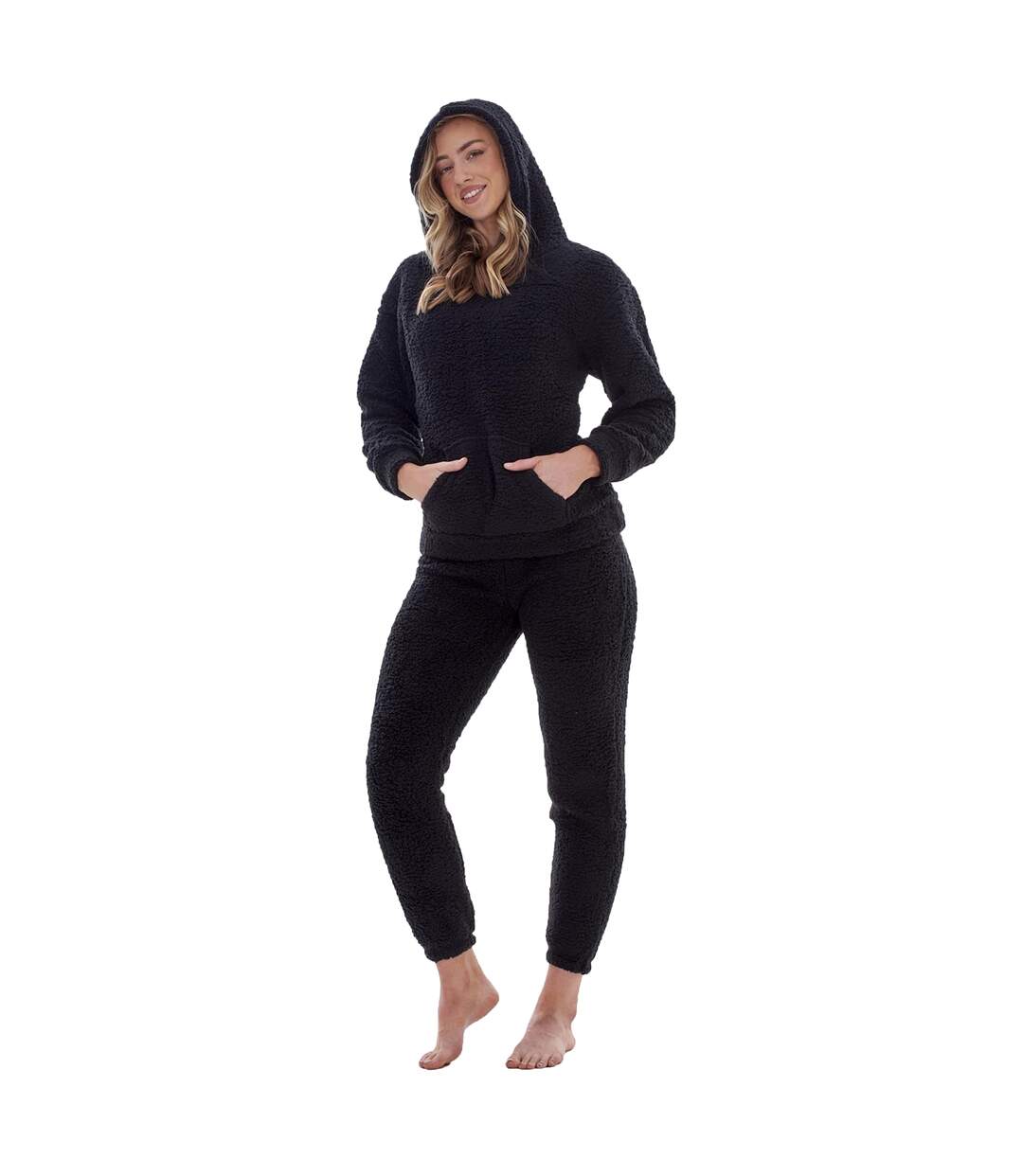 Ensemble De Pyjama Long Femme Noir Keanu-2