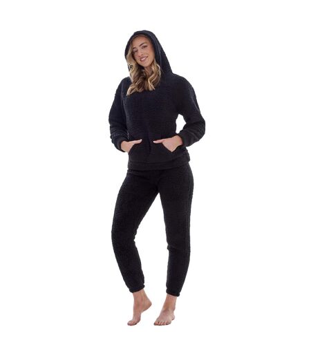 Ensemble De Pyjama Long Femme Noir Keanu