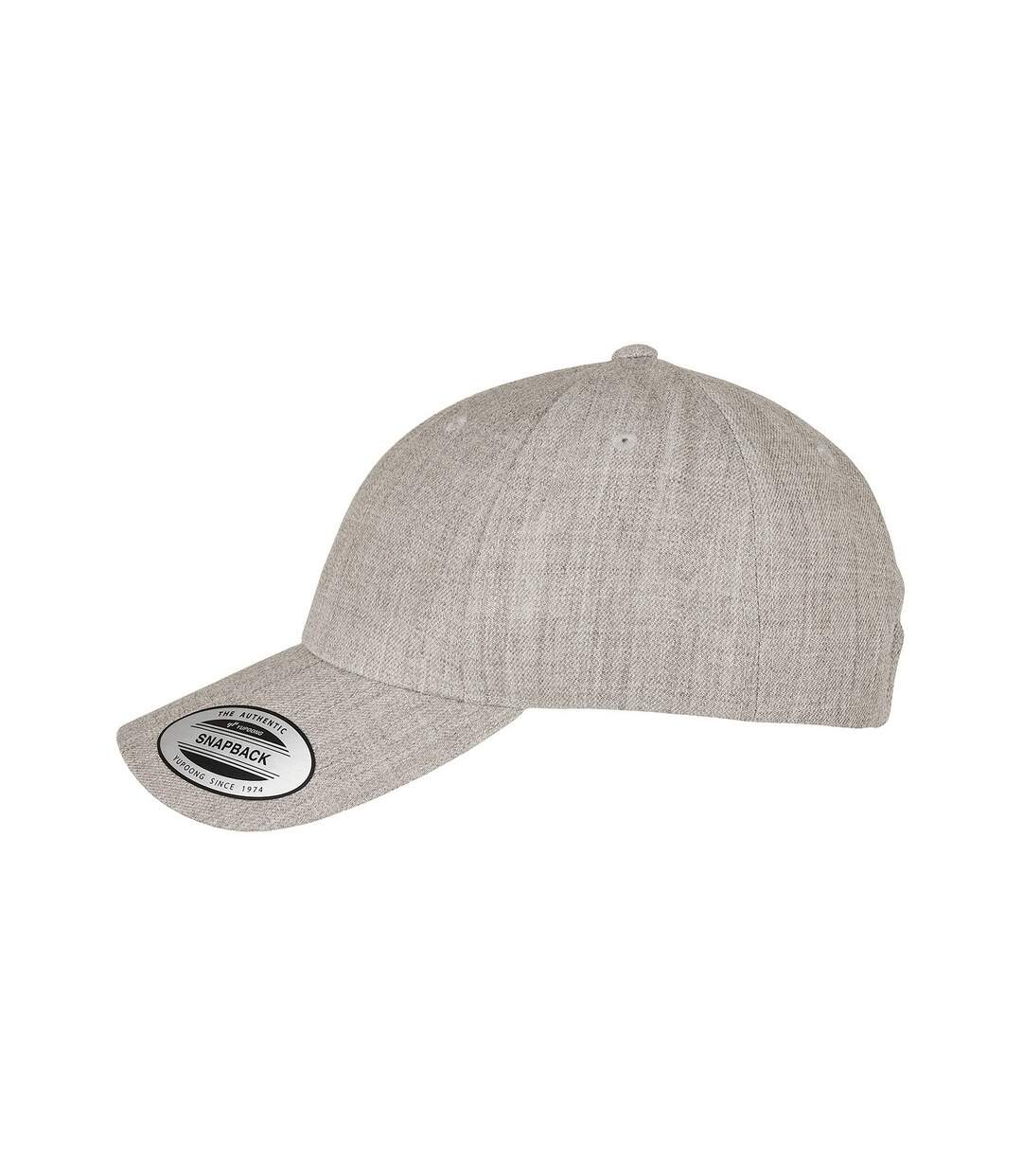 Casquette ajustable premium adulte gris chiné Flexfit-3