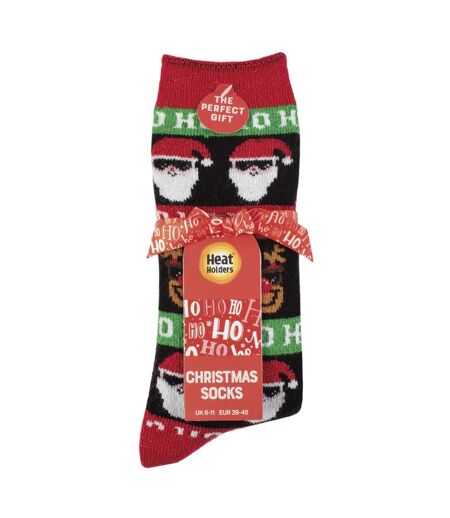 Mens Fluffy Christmas Socks by Heat Holders Lite