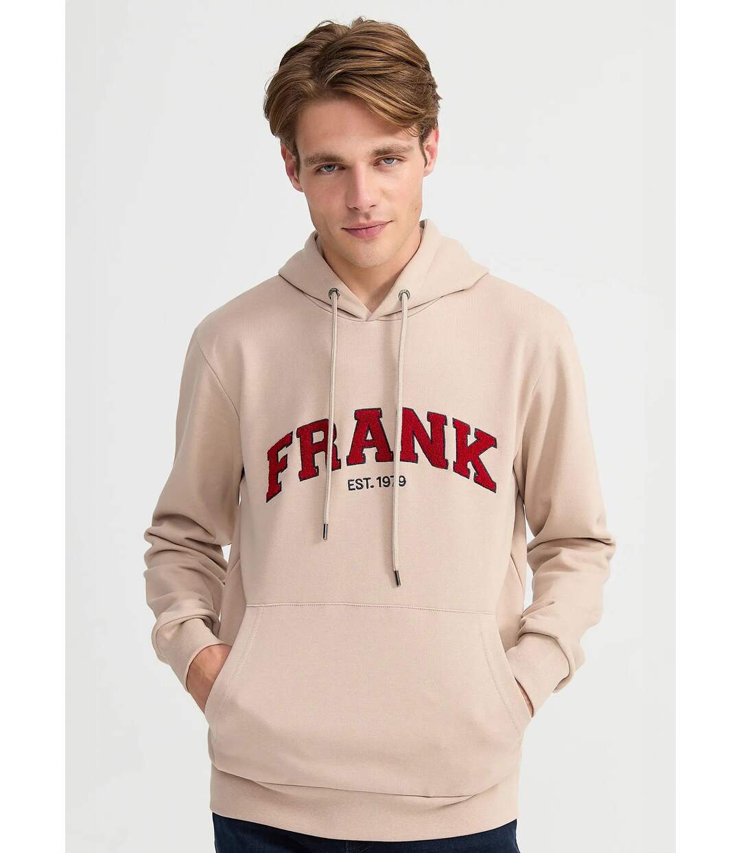 Sweat shirt à capuche, logo bouclette-1