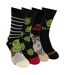 4 Pack Novelty Cotton Shrek Socks for Men and Women-1