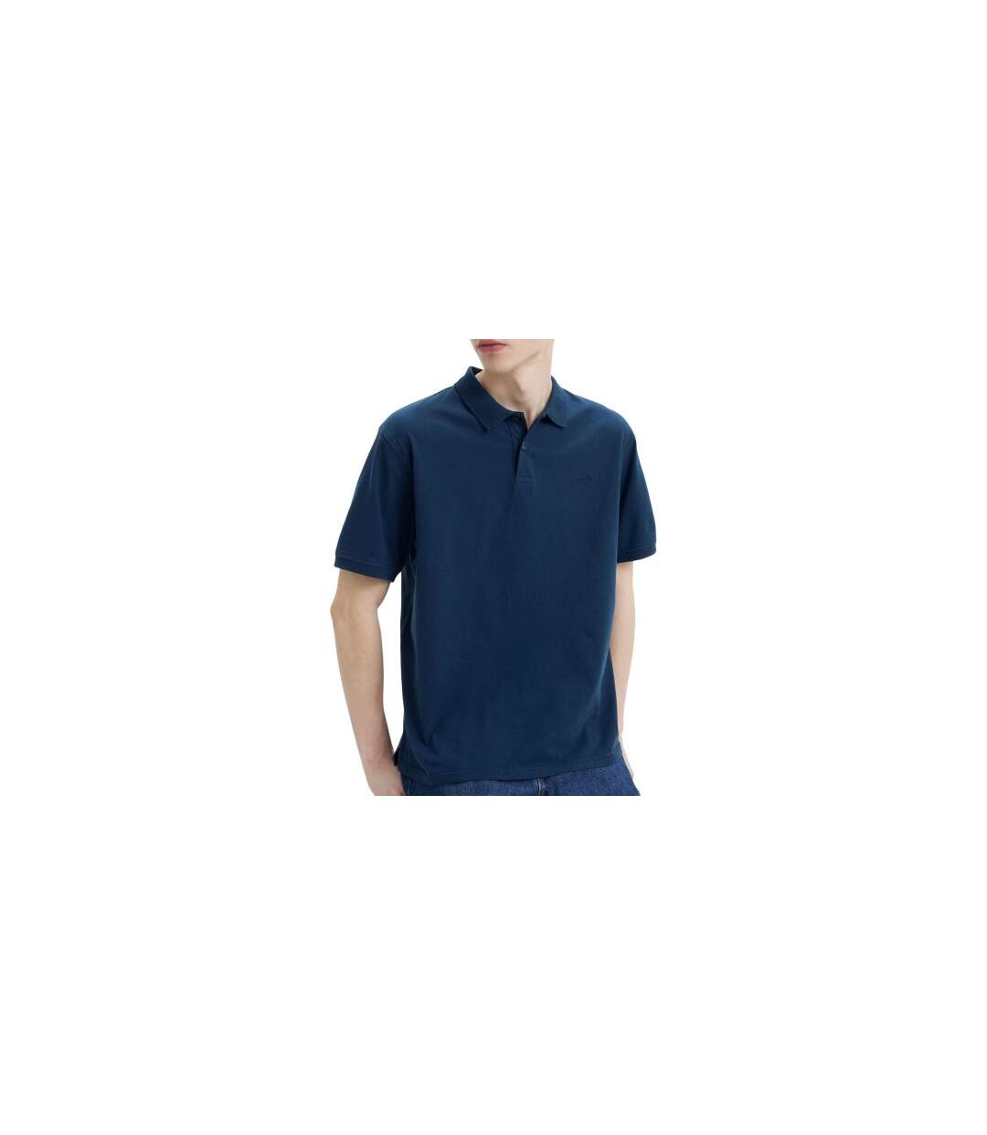 Mens Cotton Relaxed Fit Polo Shirt Navy Blazer Ben Sherman-1