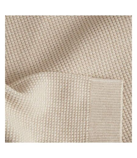 Pull beige homme jack & jones neck oxford - l
