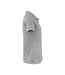 Womens/ladies Smash Polo Shirt Grey Melange Printer RED-3