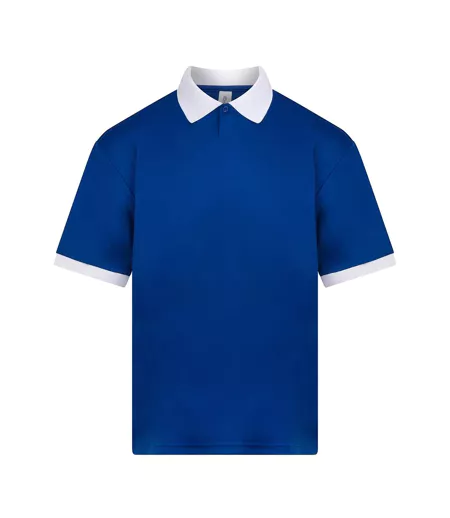 Mens Retro Sports Jersey Dark Royal White Just Cool