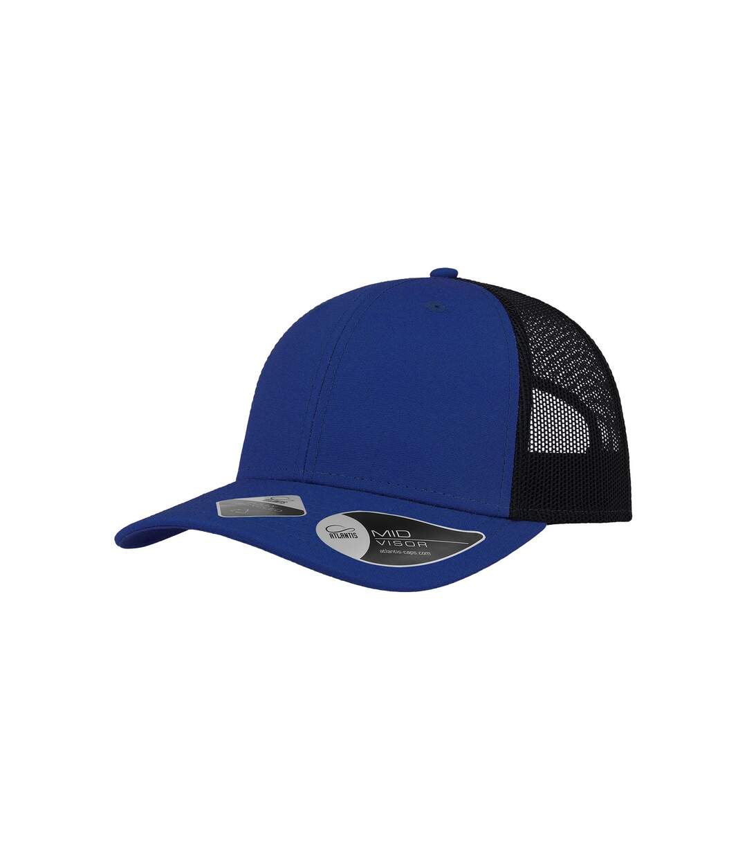 Casquette De Baseball Three Bleu Roi Noir Atlantis Headwear-3