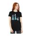 Disney - T-shirt FROZEN MAGIC SNOWFLAKES - Femme (Noir) - UTBI24867-2
