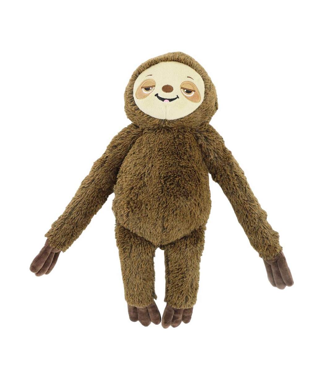 Sleepy sloth dog toy one size brown Ancol-1