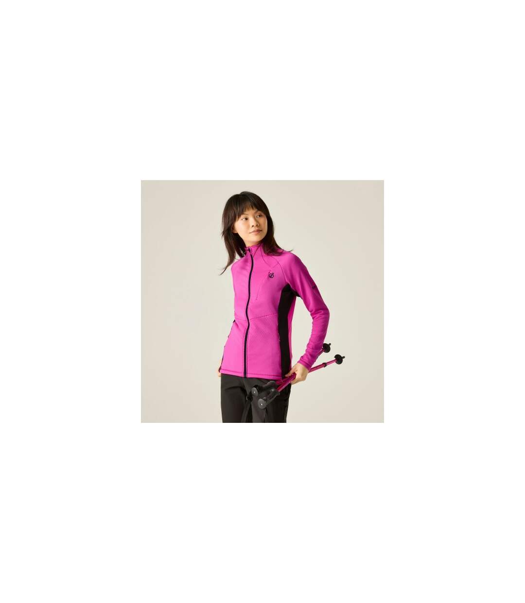 Veste Extensible À Col Montant Emerging Femme Rose Vif Dare 2B-1