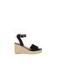 Womens/ladies Rebekah Peep Toe Wedge Black Dorothy Perkins-2