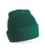 Bonnet Unisexe Adulte Original Patch Vert Bouteille Beechfield-1