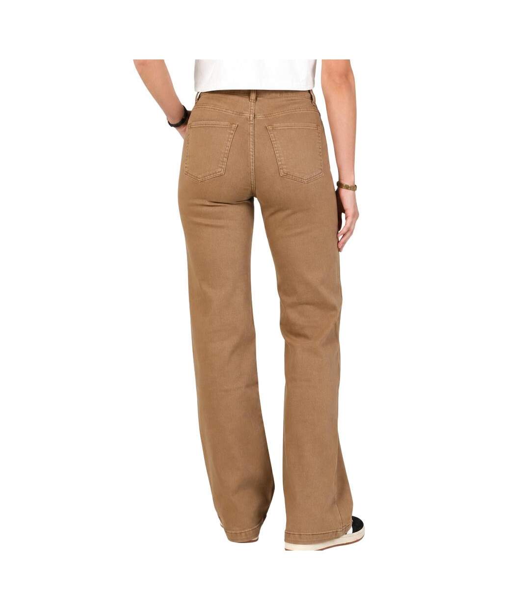 Jeans loose camel  femme monday premium wide-2