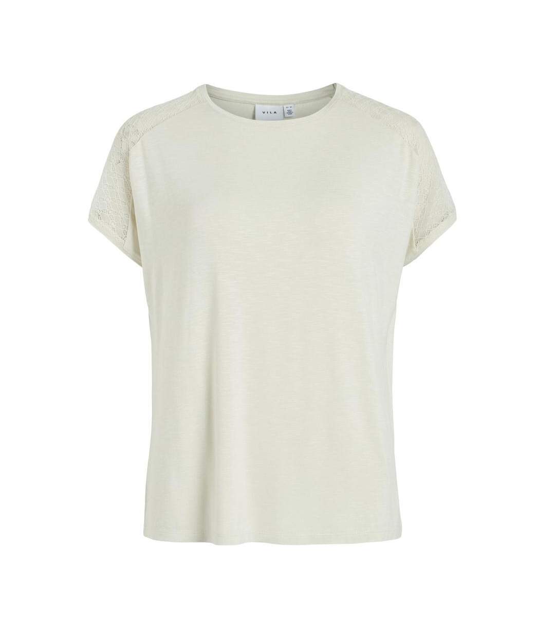 Top Beige Femme Vila Vipapsi - M-1