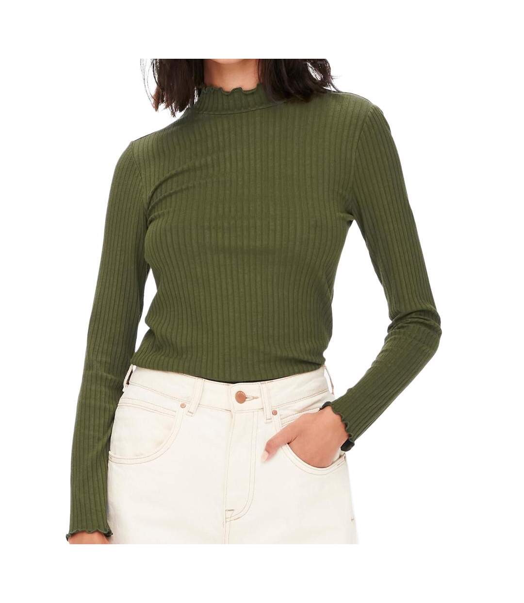 T-shirt vert foncé femme jdy fransiska - l-1