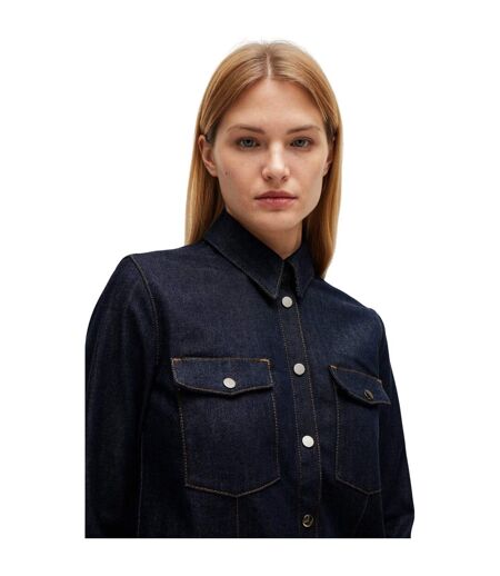 Chemisier femme bleu Boss