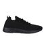 Mens Santo Running Trainers Black Fabric-1