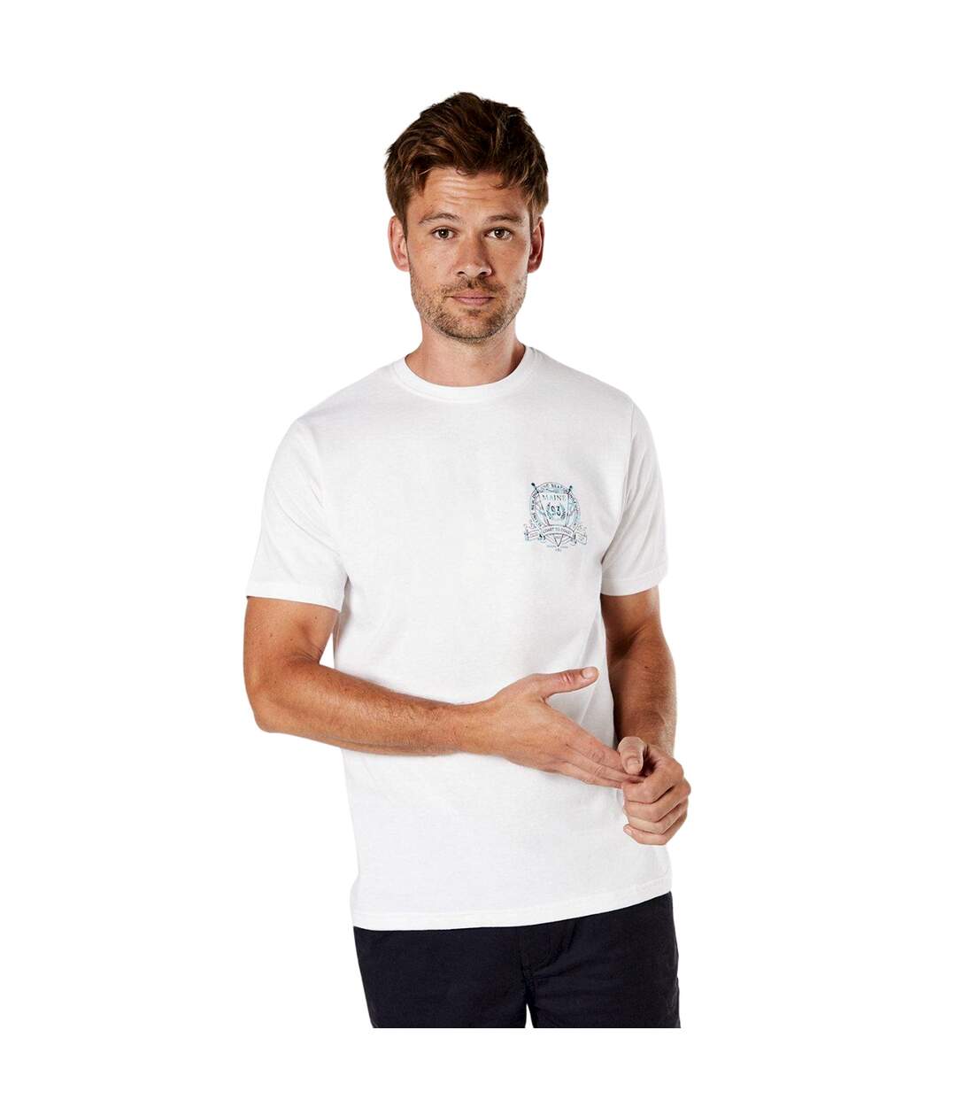 T-shirt coast to coast homme blanc Maine