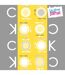 Lot de 20 Serviettes en Papier Cook 38x38cm Gris & Jaune-1