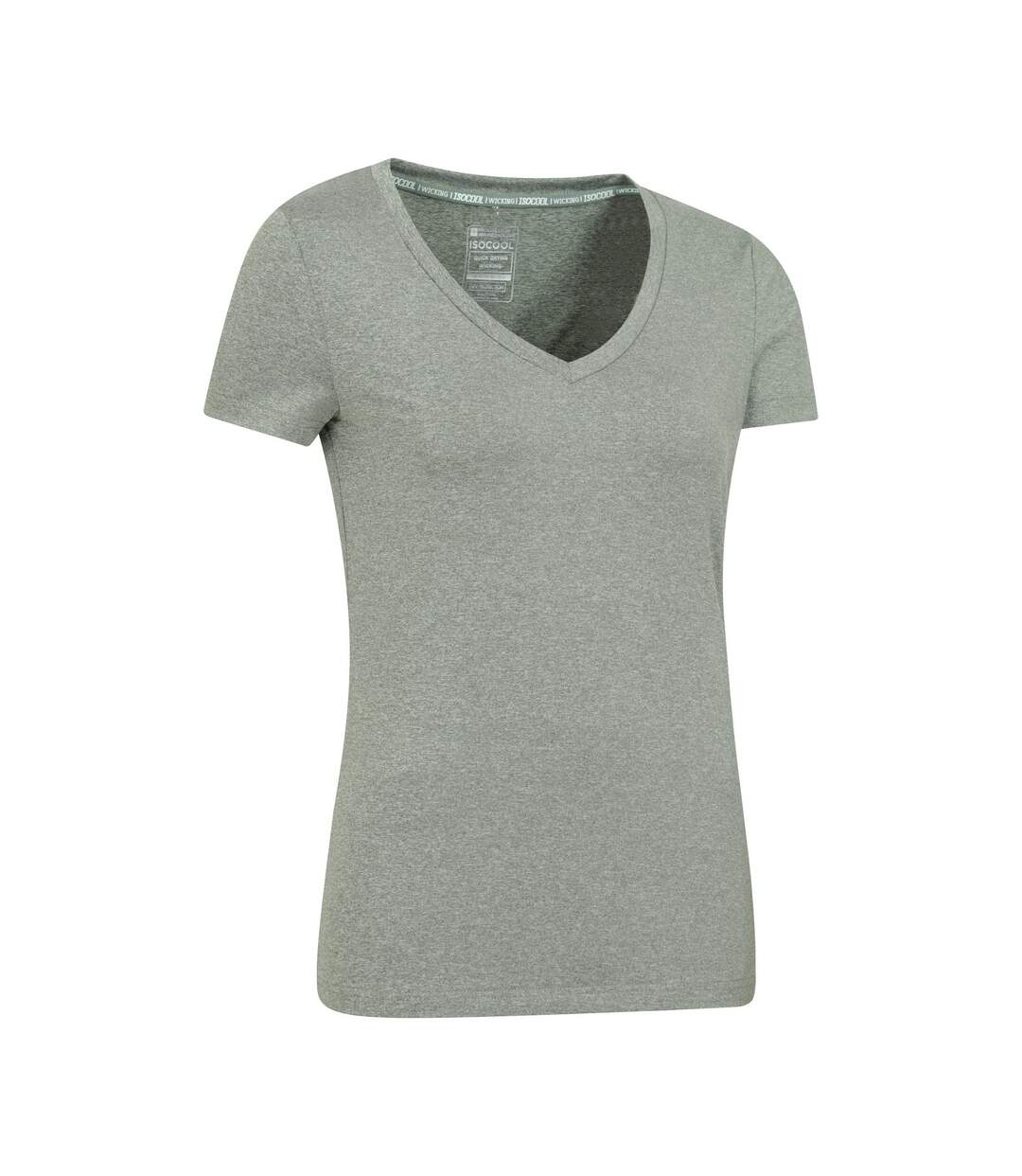 T-shirt vitality femme vert kaki Mountain Warehouse-3