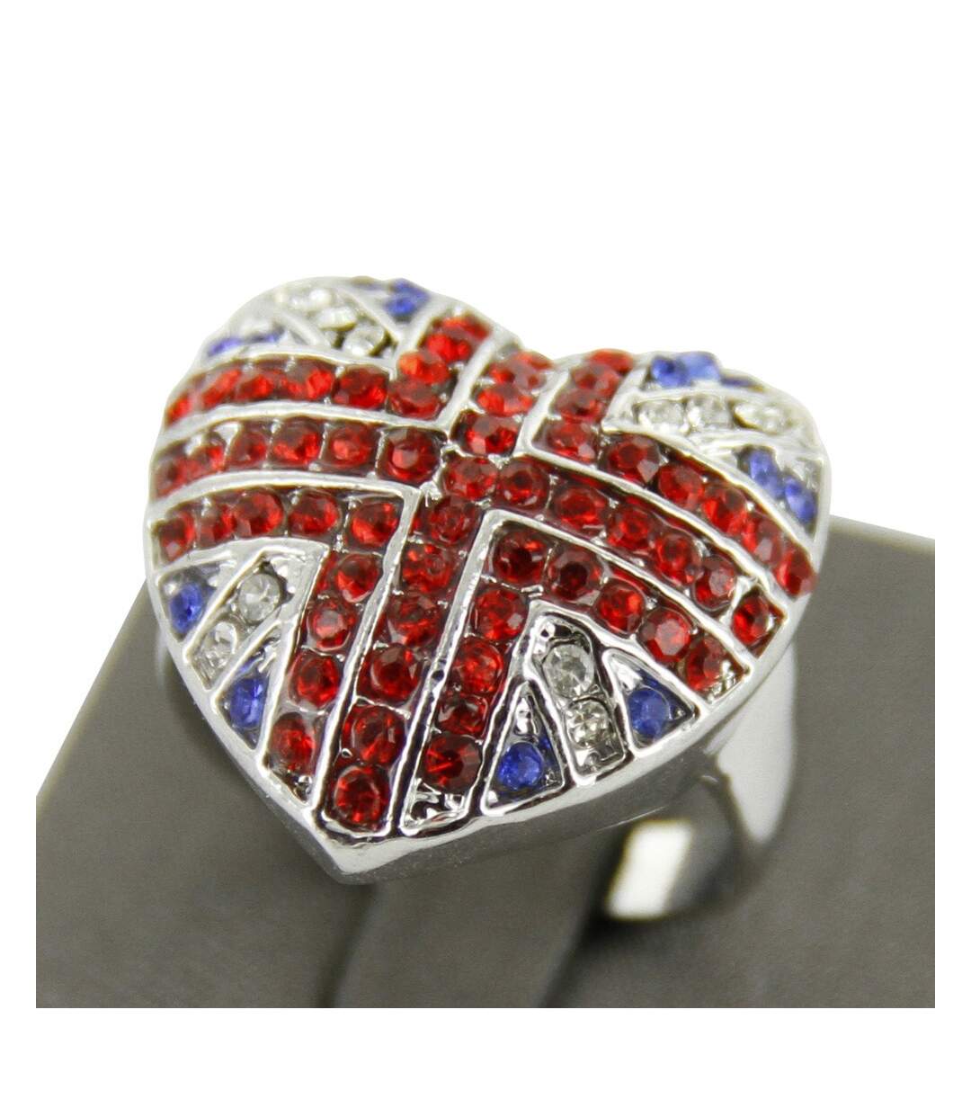 Bague Union Jack Argent Femme DAPHNEE